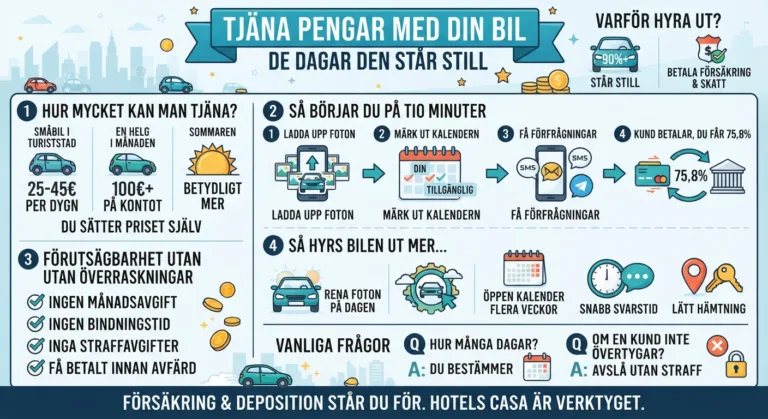 Tjäna pengar med din bil de dagar den står still