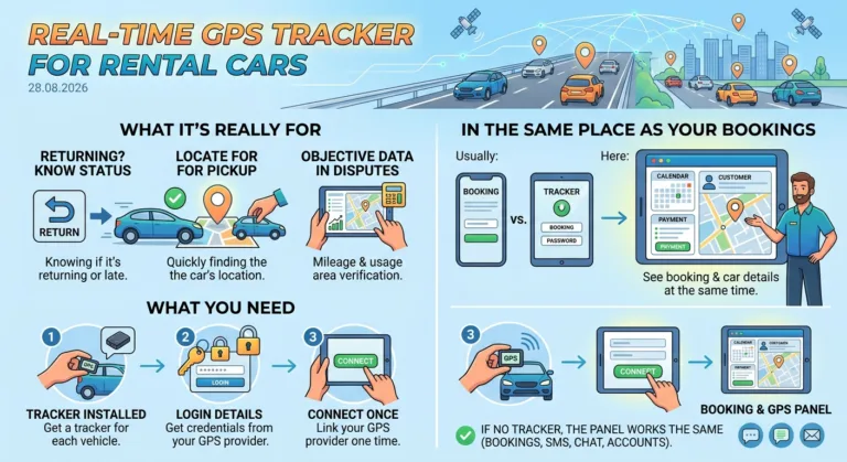 Real-Time GPS Tracker for Rental Cars: Integrated Fleet Management