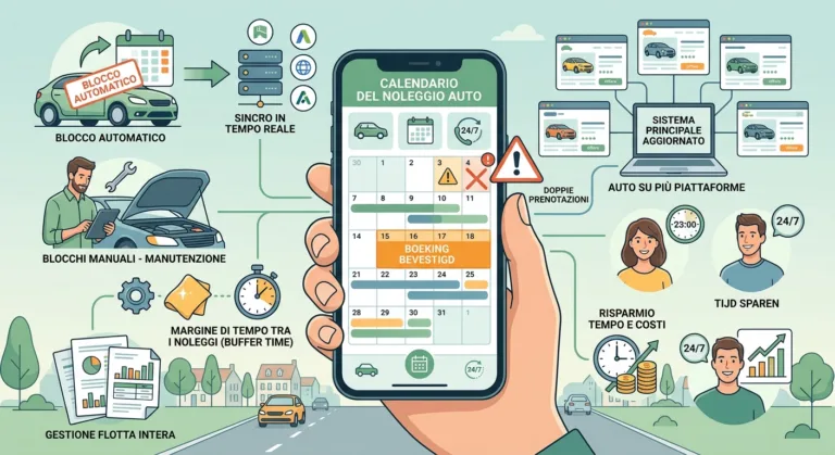 Calendario del noleggio auto: Come evitare doppie prenotazioni ed errori