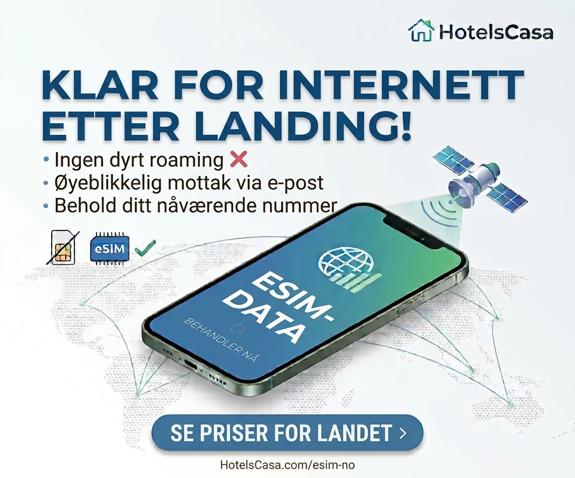 På nett med en gang du lander